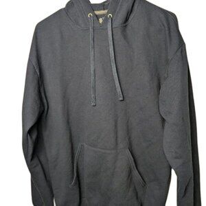 Fruit of the Loom Dark Blue Hoodie - Size M - Made in Honduras - Used, No Flaws